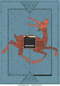 پوستر حافظ، از مجموعه‌ی شاعران ایرانی